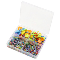 100 Pièces/Boîte BOCHENG – Kit d'Accessoires de Couture Faits Main pour Machine à Coudre, Outils de Tissage, Épingles Colorées de 22 mm, Marqueurs Cœur Couleurs Assorties