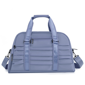 <b>Light</b> Wear Resistant Pleated Business Trip Bag Wide Reinforced Handle Detachable Adjustable Shoulder Strap Student Large Bag - Product Image 5