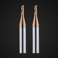Fraise à billes Lucas Tools HRC55 revêtue de TiAlN, à point décimal, 2 dents, à extrémité carrée, en alliage de tungstène-cobalt, ODM OEM, garantie 3 ans