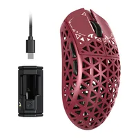 Attack Shark R5 Ultra 42,000DDPI Souris de jeu sans fil Tri-Mode Souris programmable avec câble enroulé Noir