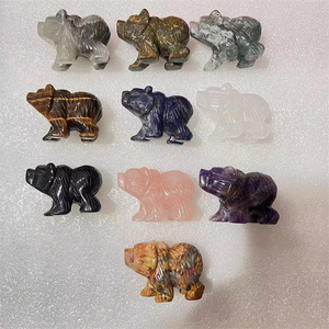 Bán Buôn Ý Tưởng Sản Phẩm Mới 2024 50Mm Chữa Bệnh Tinh Thể Thủ Công Mỹ Nghệ Natur Mix Màu Tinh Thể Thạch Anh Khắc Cực Gấu Tượng Cho Trang Trí Nội Thất - Product Image 2