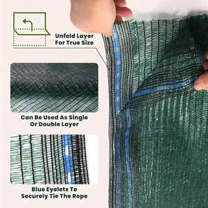 Telo Ombreggiante Verde Scuro, Rete Parasole Resistente ai Raggi UV, Telo a Rete <span class=keywords><strong>per</strong></span> Copertura Piante, Rete Parasole <span class=keywords><strong>per</strong></span> Giardino, Serra, Ortaggi, Fiori - Product Image 5
