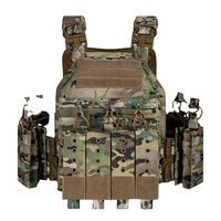 Gilet tactique personnalisé en polyester camouflage pour l'aventure en plein air, fermeture éclair, sac de poitrine résistant à l'usure, imperméable