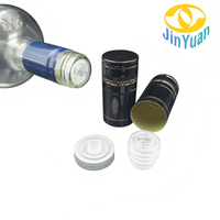 Capsules en aluminium ROPP 30*60 à débit contrôlé avec bec verseur en plastique, direct usine, pour vin, whisky, vodka, brandy, gin, rhum