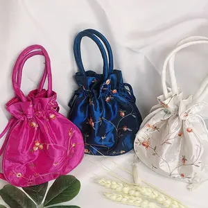 De moda de las mujeres bordado de La Flor de decoración hecha a mano bolso