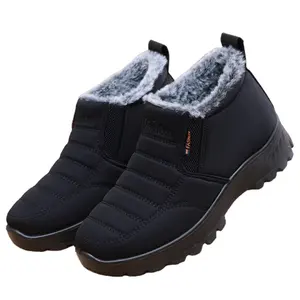 Doublure en fourrure antidérapante pour femme chaussures de marche chaudes et imperméables légères pour l'hiver bottes de neige mocassins pour femme