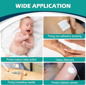 YOJO Pansement IV adhésif en PU transparent, imperméable et respirant, stérile, certifié CE, 10x12cm, pour la natation - Product Image 4