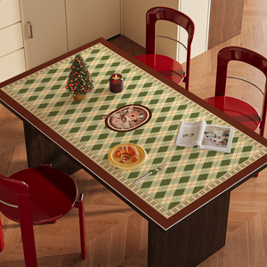 Waterproof Christmas Tablecloth for Indoor Outdoor <b>Dining</b> <b>Table</b> Holiday Event Party Decoration - Product Image 4