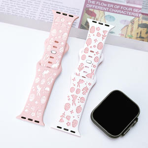 Correa <span class=keywords><strong>de</strong></span> Reloj con Diseño <span class=keywords><strong>de</strong></span> Conejo <span class=keywords><strong>de</strong></span> Pascua Tallado con Láser <span class=keywords><strong>de</strong></span> Doble Color para <span class=keywords><strong>Apple</strong></span> <span class=keywords><strong>Watch</strong></span>, Compatible con las Series 11, 10, 9, 8, 7, 6, 5, 4, SE, Ultra 2, 3 - Product Image 4