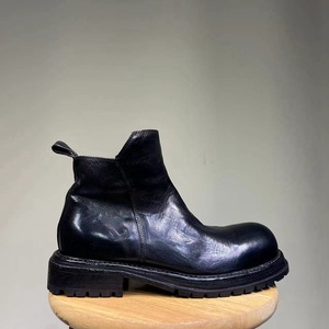 Fall/Winter genuine leather sole marten <b>boots</b>, horsehide washed and watered, retro men's <b>boots</b>, one-piece wholesale, retro trend - Product Image 4