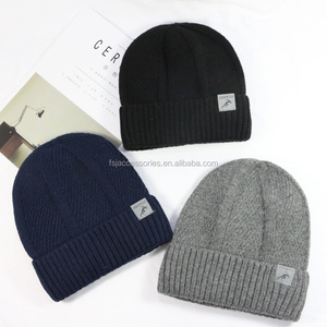 HZM-18207 New Arrival Cashmere Knit Fisherman Women Hat <strong>Wool</strong> Cotton Slouchy Mens <strong>Beanie</strong> - Product Image 2