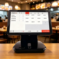 Système de terminal de point de vente DiligenCe DC-1506 avec écran tactile Windows 10, double écran tout-en-un, écran tactile POS avec mémoire