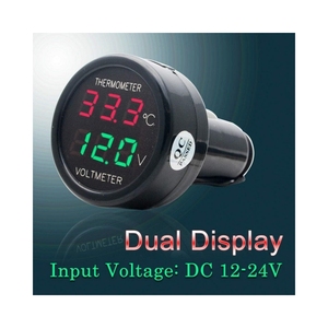 Phổ tự động Bảng điều khiển kỹ thuật số Đồng hồ màn hình LCD Hỗ trợ 12h/24h chế độ chuyển đổi nhiệt kế Vôn kế C - Product Image 6