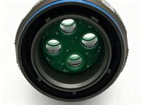 Dispositif de surveillance automatisé D38999, connecteur taille 26 D38999/26WC04PA, contacts plaqués or, étanche IP67/IP68, 14 broches en aluminium