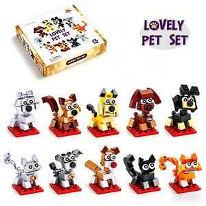 Juego de Bloques de Construcción JY Lovely Pet <span class=keywords><strong>Series</strong></span> con Partículas Pequeñas y Medianas para Niños, Regalo Educativo para Fiestas - Product Image 1