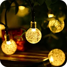 2021 New Outdoor Solar String Light 30 LEDs Suitable For Garden And Courtyard Party Decorations