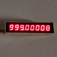 Panel Meter Digital Universal RS485 Modbus RTU/ASCII 8-Digit Indikator LED 0.36 inci untuk Sistem Kontrol Proses