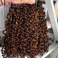 Extensiones de Cabello Humano Virgen Vietnamita Crudo de Doble Trama SDD Funmi, Rizado Pixie, Venta al por Mayor, Cutícula Alineada