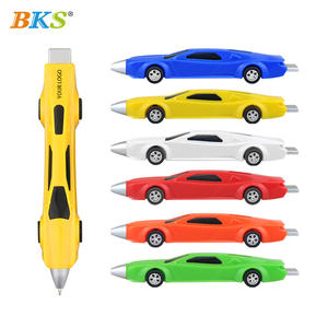 Stylo à bille fantaisie en plastique personnalisé BKS <span class=keywords><strong>2022</strong></span>, motif de voiture mignon en gel, dessin animé, course automobile, en vrac, encre noire, 14,2 cm - Product Image 2