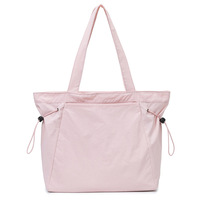 Tas Belanja Wanita Bergaya Jepang, Tahan Air, Berbahan Nilon, Lapisan Poliester, Model Terbuka, Kasual, Musim Semi/Panas, Tas Selempang, Stylish
