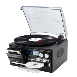 Vente en gros de phonographe tout-en-un, tourne-disques, <span class=keywords><strong>lecteur</strong></span> USB, <span class=keywords><strong>lecteur</strong></span> SD, <span class=keywords><strong>lecteur</strong></span> <span class=keywords><strong>CD</strong></span>, <span class=keywords><strong>lecteur</strong></span> de cassettes, tourne-disques <span class=keywords><strong>vinyle</strong></span> <span class=keywords><strong>avec</strong></span> <span class=keywords><strong>Bluetooth</strong></span> et cache-poussière - Product Image 1