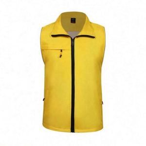 Chaleco de Trabajo sin Mangas de Lona de Poliéster Reversible Personalizado al por Mayor, Ropa de Verano Transpirable con Cualquier Logotipo para Trabajo Voluntario - Product Image 2