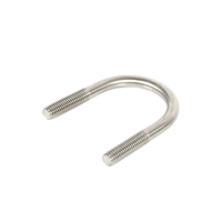 Acier inoxydable 304 316 Collier de serrage de tuyau Boulons en U de bateau de camion avec rondelle d'écrou hexagonal Boulon en U en acier au carbone de zinc pour ressort à lames