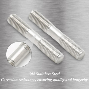 Fixations chinoises en acier inoxydable 304/316, <span class=keywords><strong>tige</strong></span> filetée à double extrémité, goujons à tête, boulons résistants à la corrosion DIN975 - Product Image 3