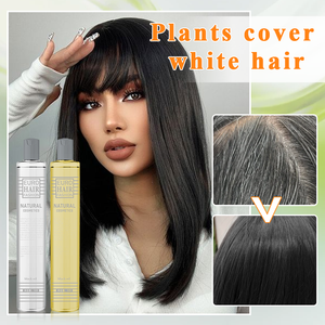 Tinte Negro Semipermanente para Cabello, Colorante Africano de Venta Caliente, Cubre 100% las Canas, Crema de Coloración 500ml*2 - Product Image 6