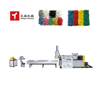 Chaîne de production de granulation de granulateur de plastique PET LDPE PP PE HDPE Déchets biodégradables Machine de fabrication de granulés de recyclage de plastique
