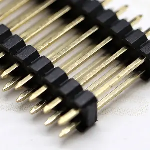 Kostenlose proben abstand 2,54 mm höhe 1,5 1,7 2.0 2,54 3,0 mm positionen 02p-40 pin doppelte reihe gerader typ doppelte kunststoff-pin-kopfzeile