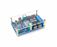 Carte d'amplificateur de puissance numérique Bluetooth - 2 canaux 50W*2 - Carte d'amplificateur audio avec boîtier - Pas de son POP - ZK-502B