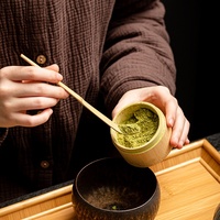 Cuillère à matcha en bambou japonais Chashaku pour mesurer la poudre de thé vert matcha, cuillère pour la cérémonie traditionnelle du thé