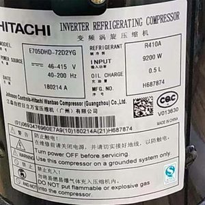 <span class=keywords><strong>Compresor</strong></span> Scroll Original Hitachi E705DHD-72D2YG de Bajo Precio, R410A, <span class=keywords><strong>para</strong></span> Aire Acondicionado Comercial, Bomba de Calor y Enfriador - Product Image 5