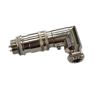 Conector de Aviación Xunlian XS12, Conector en Codo de Conexión Rápida, Carcasa Pulida Macho de 12 mm, Interfaz de Enchufe y Tomacorriente de 1 Puerto - Product Image 1