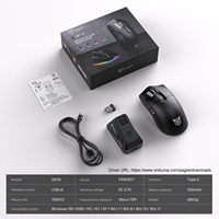 Ratón para Juegos ONIKUMA DM10 OEM Ligero, 2.4G, 68g, 12000 DPI, RGB, Base de Carga Magnética, Personalización de Marca Privada