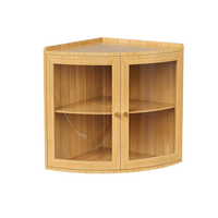 Boîte à pain d'angle en bambou personnalisée, grande capacité, 2 niveaux, pour le rangement du pain et la fermentation, idéale pour le comptoir de cuisine