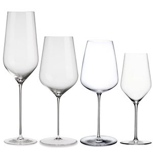 Тонкие хрустальные бокалы для вина красный Шелковый стебель с черной основой элегантные бокалы для вина тонкие бокалы - Product Image 1