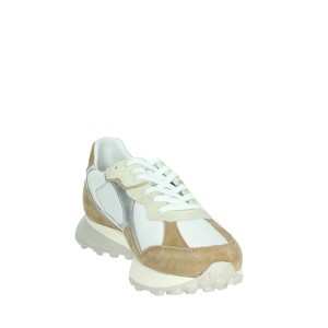 Sneakers Casual e sportive da donna W391-VT-RP-HB basse bianche/Beige per l'estate e l'autunno che cammina in alto - Product Image 5