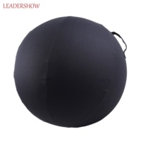 Ballon de yoga de bureau stabilisé avec poignée, housse de ballon de fitness en PVC de 65 cm