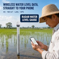 Capteur de niveau d'eau par radar sans fil avec compensation de température pour système d'irrigation agricole intelligent