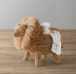 Panier de rangement en rotin tressé à la main en forme de lion pour la lessive des enfants, fabriqué au Vietnam, bon prix - Product Image 2
