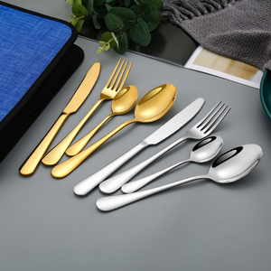 Nhà Máy Bán buôn thép không gỉ 24 Piece thiết lập dao kéo 20/24 cái bữa ăn tối ngã ba và Spoon <span class=keywords><strong>Set</strong></span> - Product Image 5
