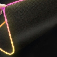 Conception OEM personnalisée ordinateur 3D impression par sublimation patchs souris clavier bureau tapis de souris de jeu avec éclairage LED