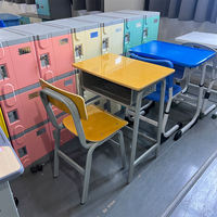 Vente en gros de mobilier de classe : Ensemble table et chaise d'étude pour étudiants universitaires et enfants, MOQ 130 ensembles, certifié ISO