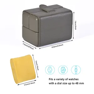 Neue Uhrenboxen Schalen für 1 Uhrenbox Luxusuhrenbox Leder kundenspezifische Verpackung