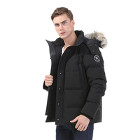 Manteau Doudoune Homme Taille Plus en Gros Canada avec Capuche Fourrure pour Hiver