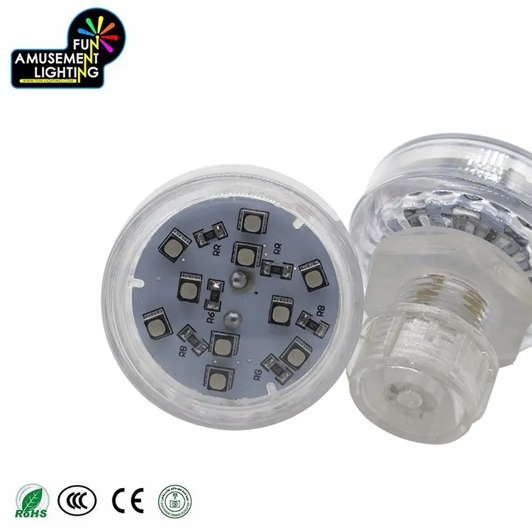 Éclairage LED personnalisé 14 AC24, Cabochon RGB Programmable, pour le loisir, vente en gros