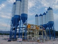 Pabrik Beton Bekas, Pabrik Pencampur Beton Rekondisi, Pabrik Batching Beton Remanufaktur HZS60 60m3/h Siap Pakai
