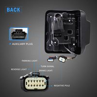 مصابيح خلفية LED من VLAND YAB-MR-0314 بقوة 504 واط لسيارات جيب رانجلر JL/JLU 2018-2020 طرازات سبورت/صحارى/روبيكون/مواب - مع تأثيرات متحركة وعدسات مدخنة